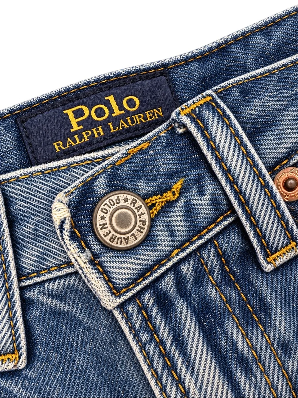 Ralph Lauren Kids Denim Shorts in Blue with Frayed Hem